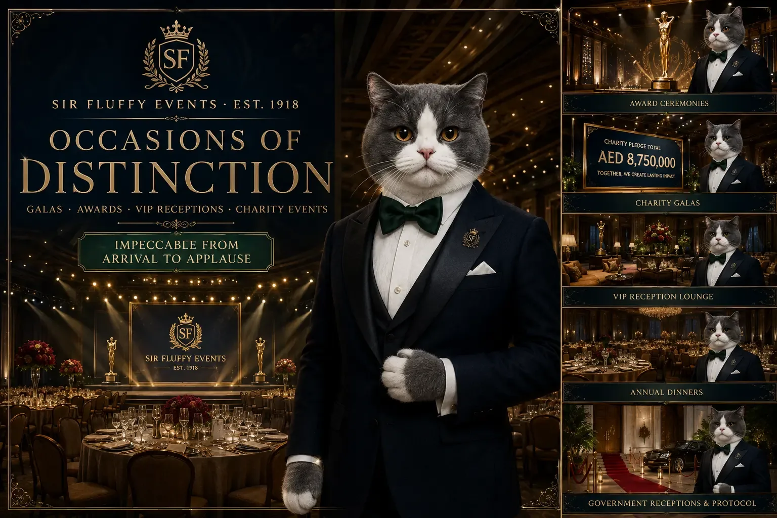 Galas, awards & VIP receptions