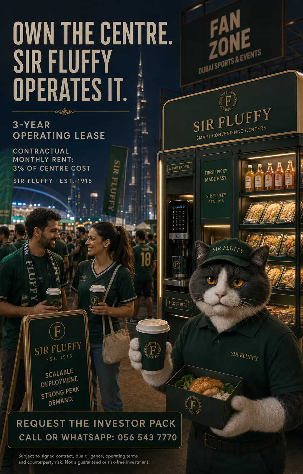 Sir Fluffy Smart Convenience Centre — Stadiums, fan zones and events