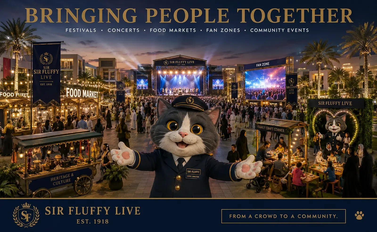 Festivals, concerts & community events