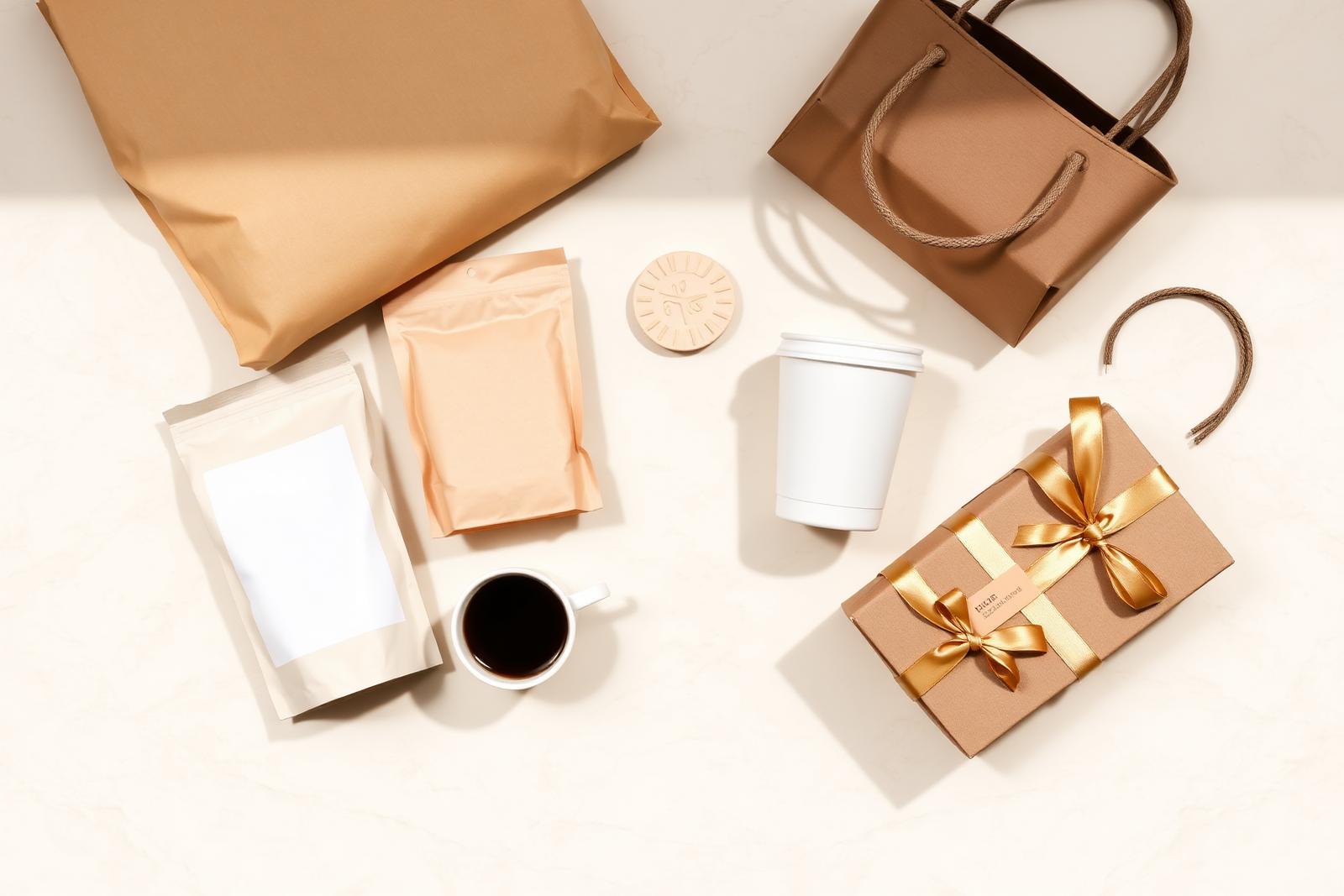 Sir Fluffy branded packaging, cups, pouches and gift boxes