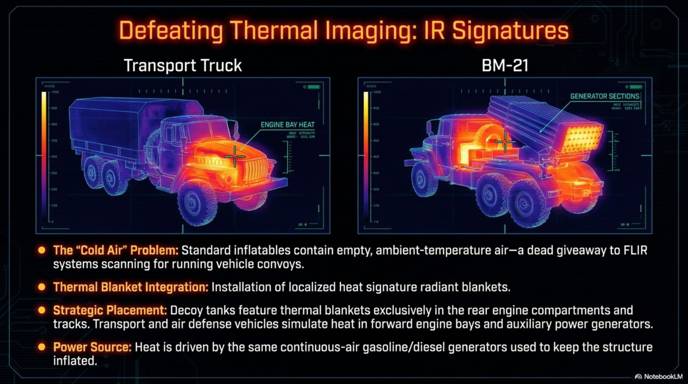 Defeating thermal imaging: IR signatures