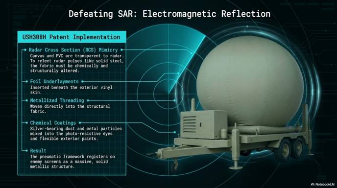Defeating SAR: electromagnetic reflection