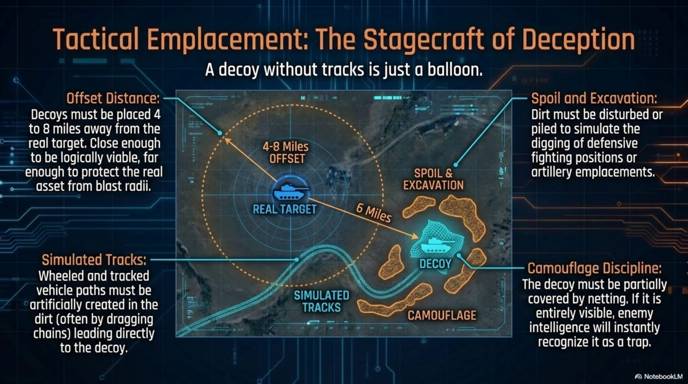 Tactical emplacement: the stagecraft of deception