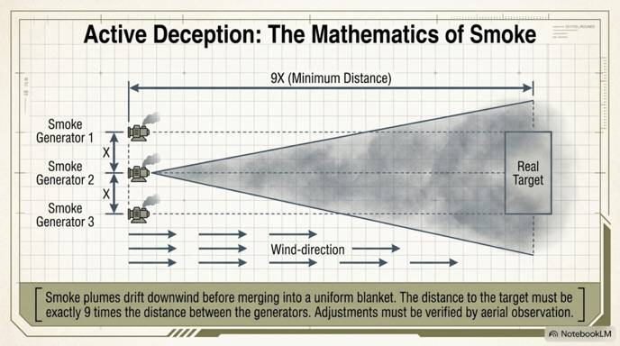 Active deception: the mathematics of smoke