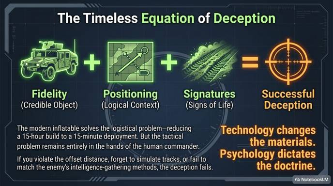 The timeless equation of deception