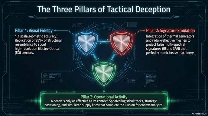 The three pillars of tactical deception
