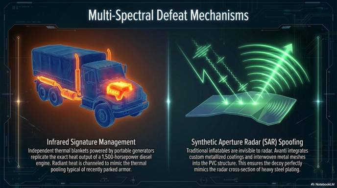 Multispectral defeat mechanisms